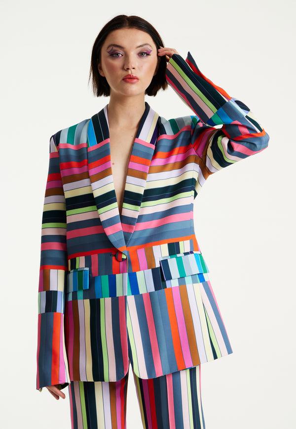 House Of Holland House Of Holland Colour Bar Blazer