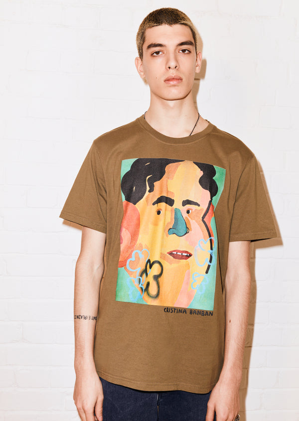 house of holland House of Holland cristina_banban 'Sam' Khaki Tee house of holland House of Holland cristina_banban 'Sam' Khaki Tee