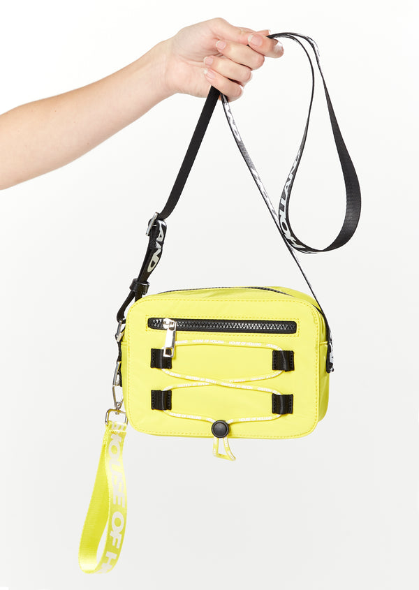 house of holland House of Holland Cross Body Bag With Rope Detail In Yellow