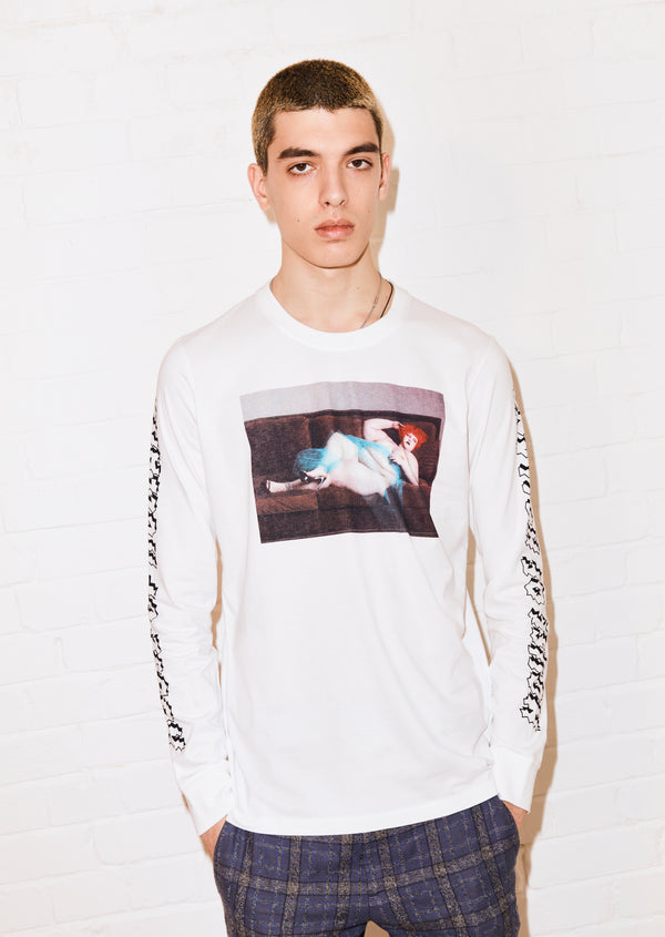 House Of Holland House Of Holland Daniellelevitt 'Nude' Long Sleeve Tee