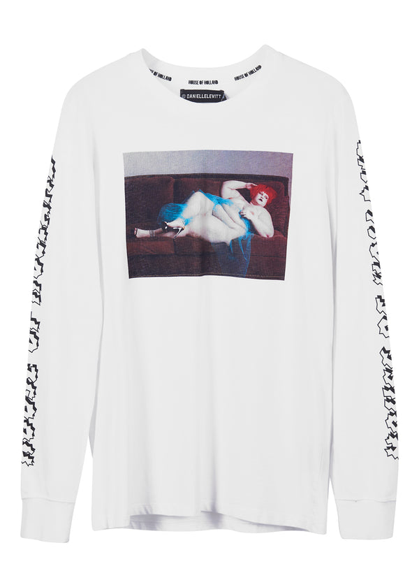 House Of Holland House Of Holland Daniellelevitt 'Nude' Long Sleeve Tee