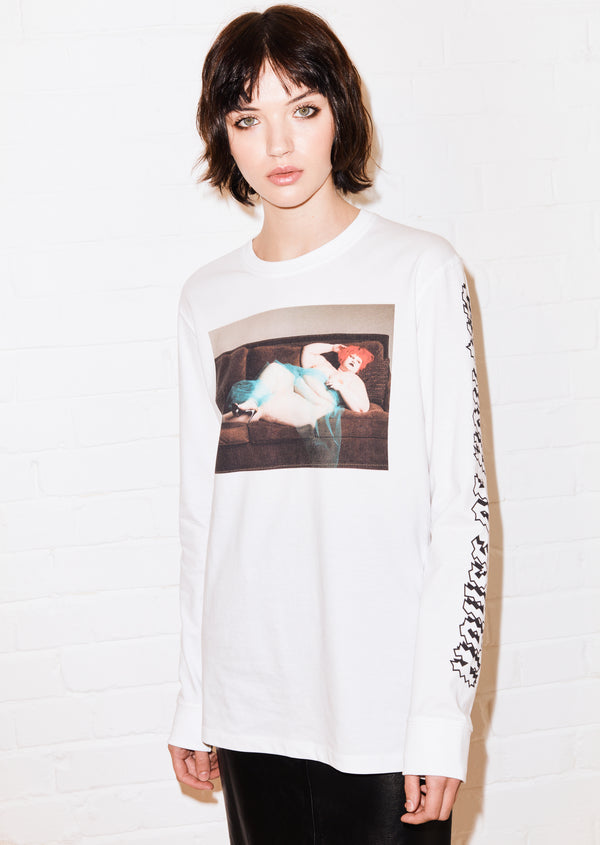 house of holland House of Holland daniellelevitt 'Nude' Long Sleeve Tee