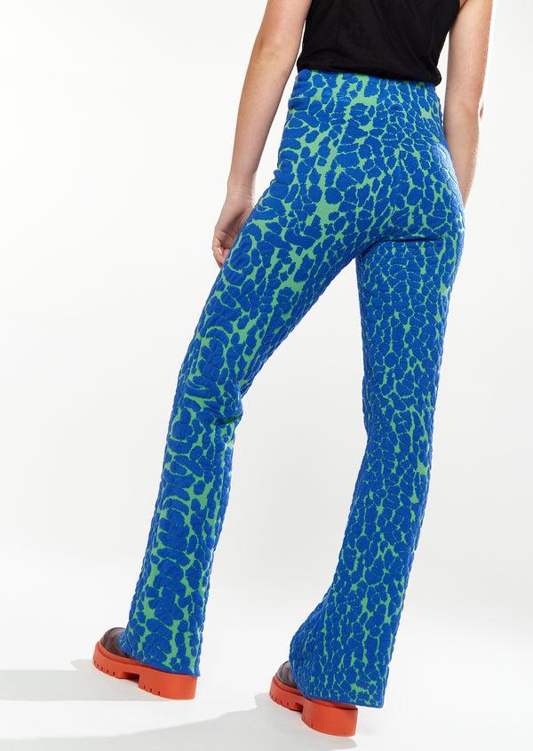 House Of Holland House Of Holland Duo Trouser In Blue