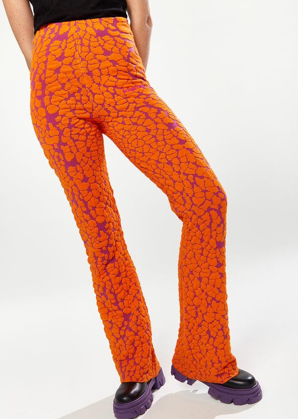 House Of Holland House Of Holland Duo Trouser In Orange