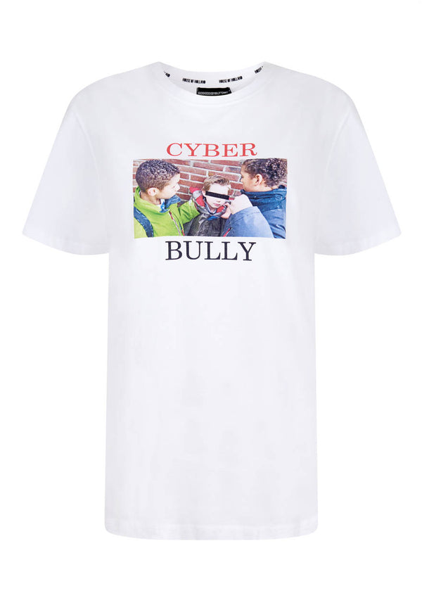House Of Holland House Of Holland Eddieeddiebybillytommy 'Cyber Bully' White Tee