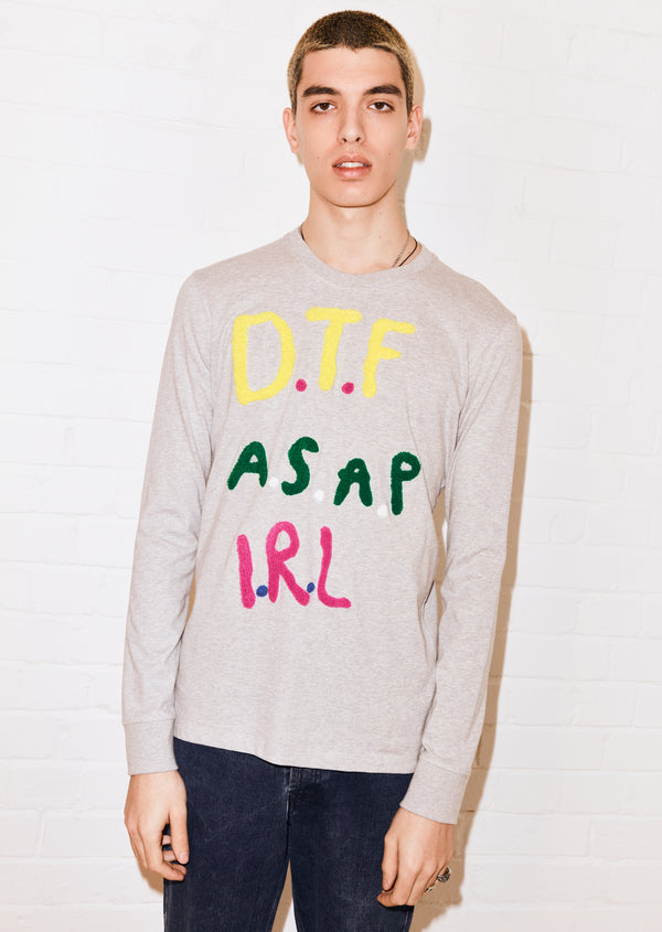 House Of Holland House Of Holland Eddieeddiebybillytommy 'DTF' Long Sleeve Tee