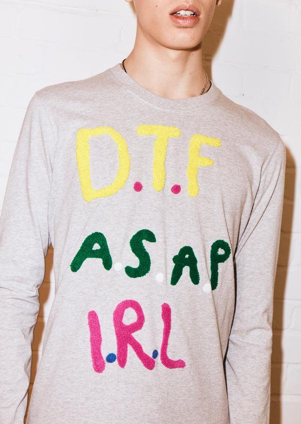 House Of Holland House Of Holland Eddieeddiebybillytommy 'DTF' Long Sleeve Tee