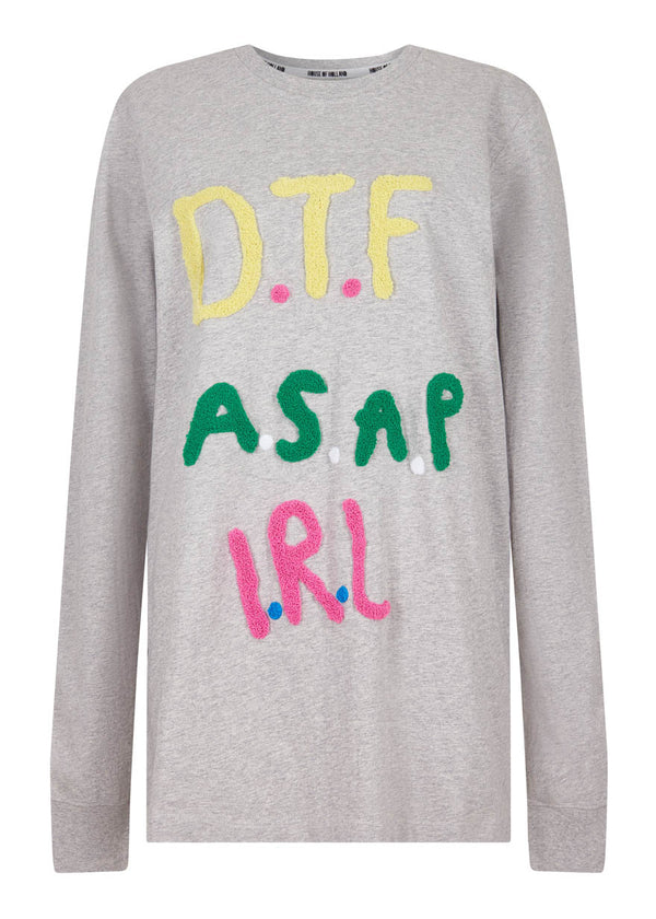 house of holland House of Holland eddieeddiebybillytommy 'DTF' Long Sleeve Tee