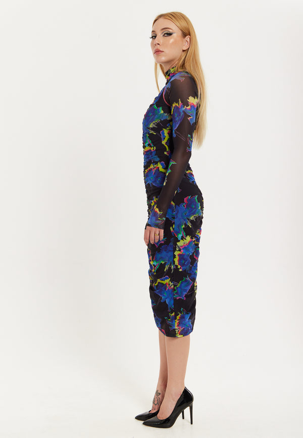House Of Holland Flower Of Mars Midi Dress