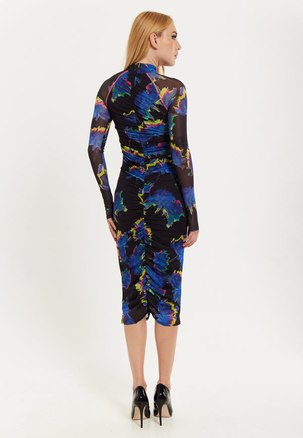 House Of Holland Flower Of Mars Midi Dress