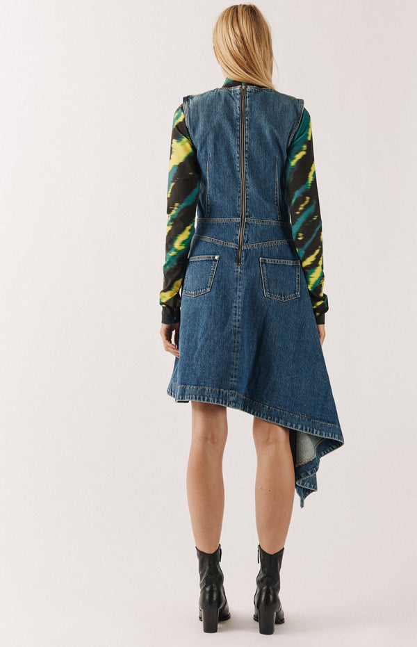 House Of Holland House Of Holland Folded Denim Dress