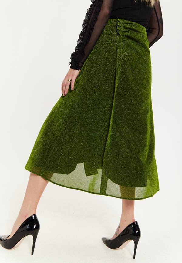 House Of Holland House Of Holland Gathered Midi Skirt