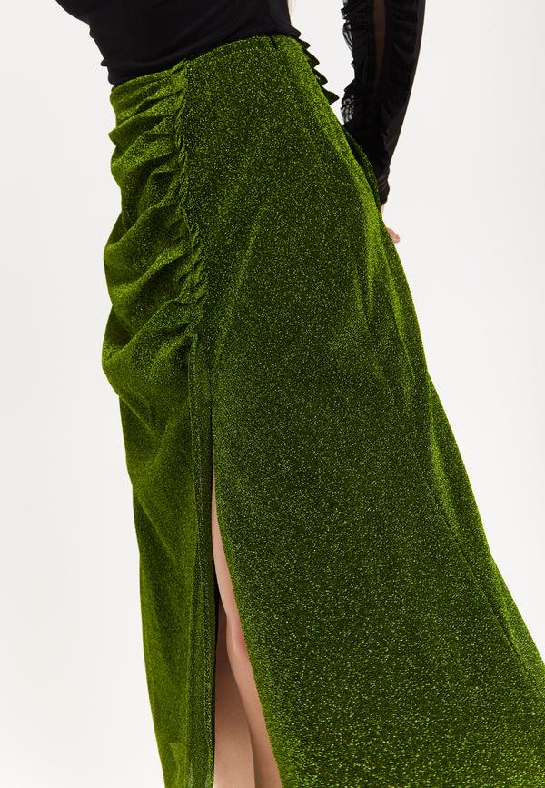 House Of Holland House Of Holland Gathered Midi Skirt