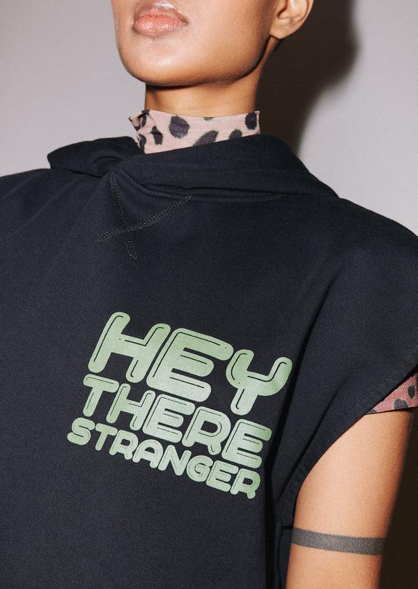 House Of Holland House Of Holland 'Hey There' Longline Sleeveless Hoodie