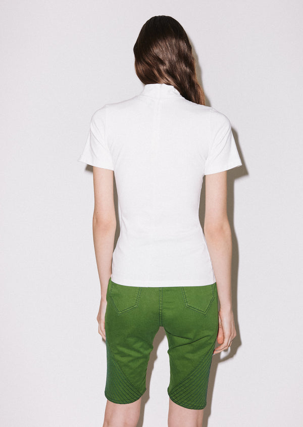 House Of Holland House Of Holland 'Hey There' Shrunken High Neck Tee