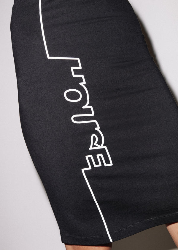 House Of Holland House Of Holland House Bodycon Midi Skirt