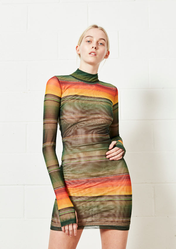 house of holland House of Holland Mesh Mini Dress