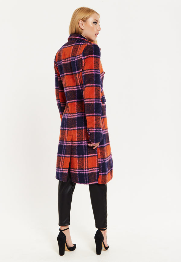 House Of Holland House Of Holland Red Check Coat