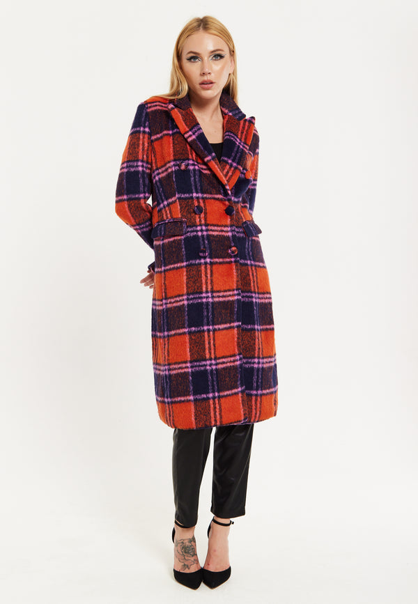 house of holland House Of Holland Red Check Coat