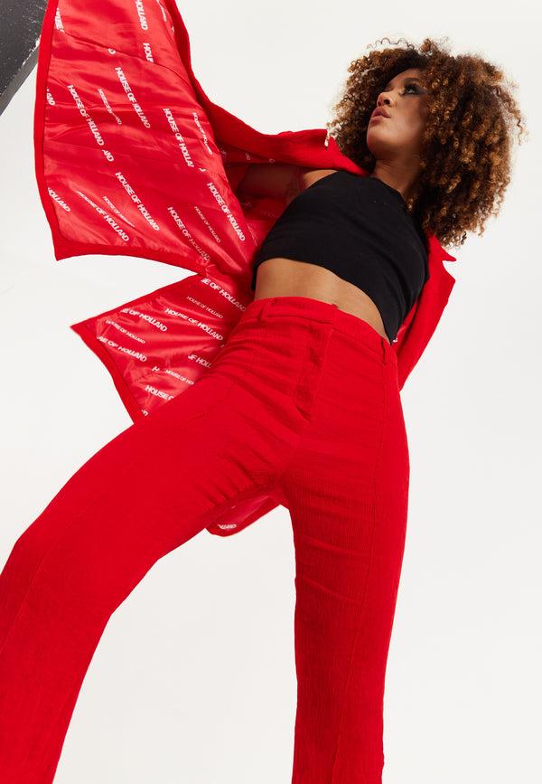 house of holland House Of Holland Red Trousers