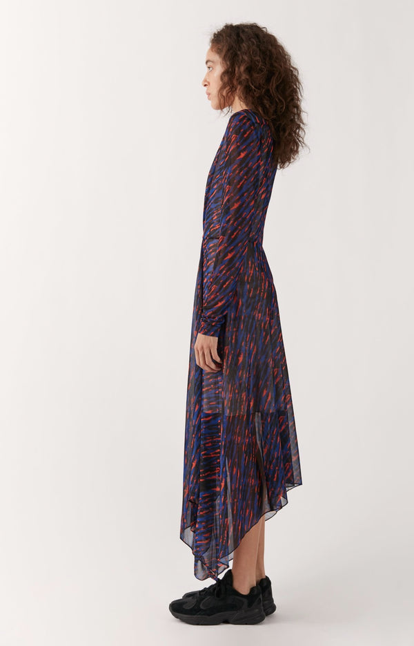 House Of Holland House Of Holland Knot Tie Midi Dress