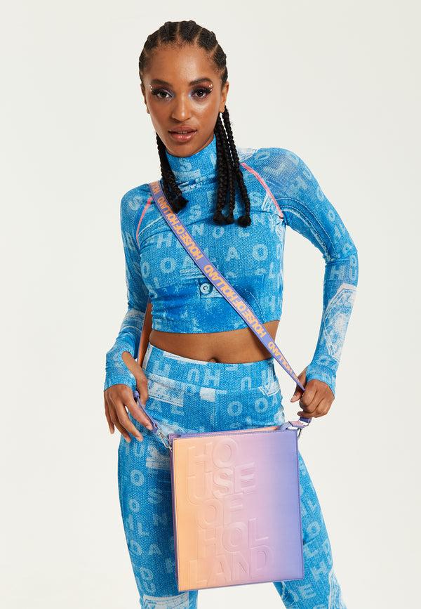 House Of Holland House Of Holland Logo Embossed Crossbody Bag