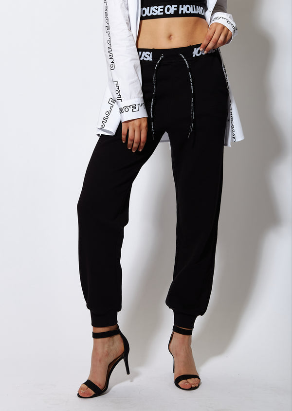 House Of Holland House Of Holland Logo Waistband Joggers