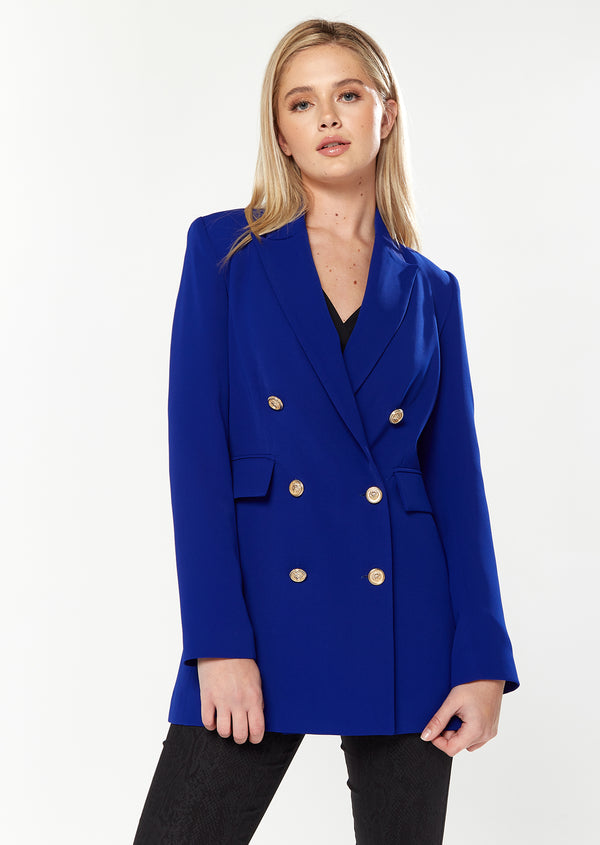 house of holland House of Holland Major Blazer in Blue