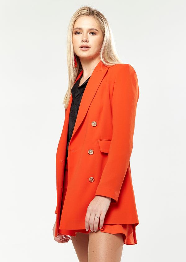 House Of Holland House Of Holland Major Blazer In Orange