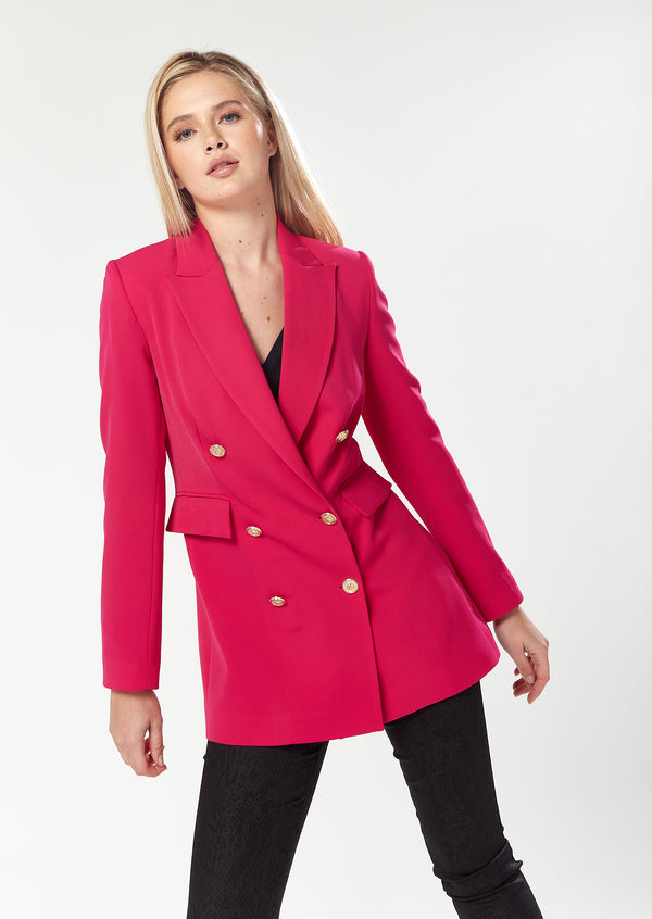 House Of Holland House Of Holland Major Blazer In Pink