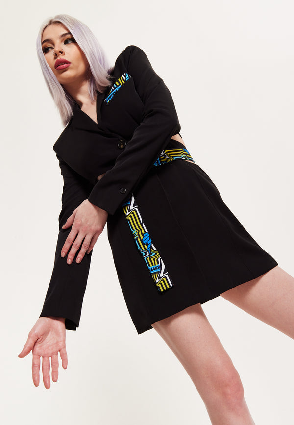 House Of Holland House Of Holland Mini Jacket Dress With Buckle Fastening