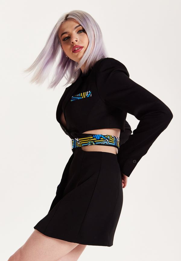 House Of Holland House Of Holland Mini Jacket Dress With Buckle Fastening