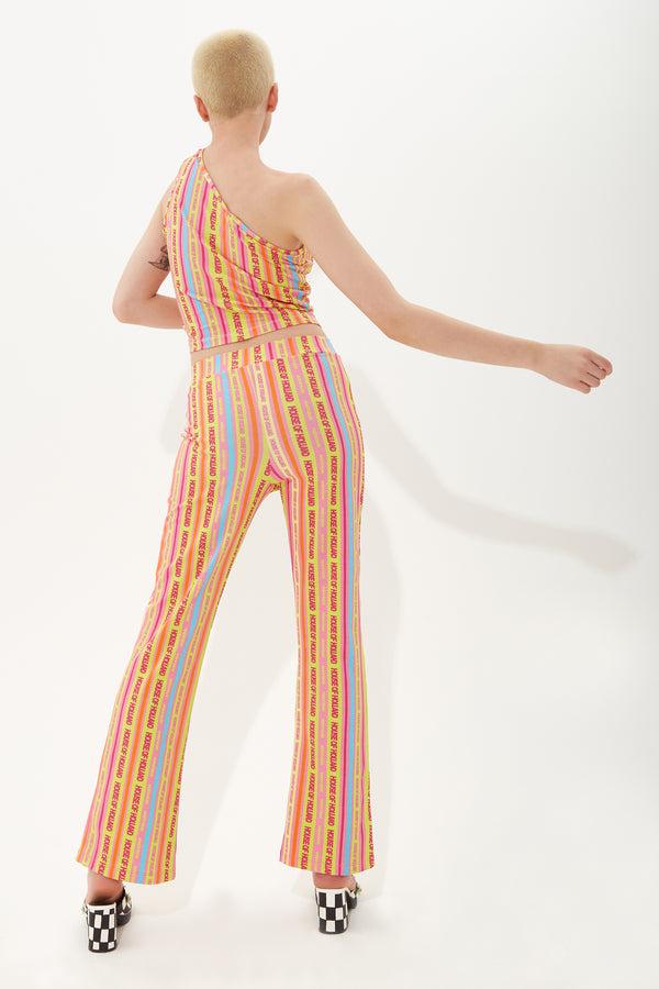 House Of Holland House Of Holland Multicolour Striped Jersey Trousers
