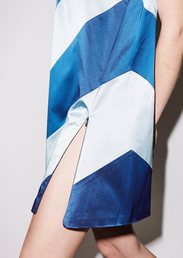 House Of Holland House Of Holland Muted Panelled Slit Dress