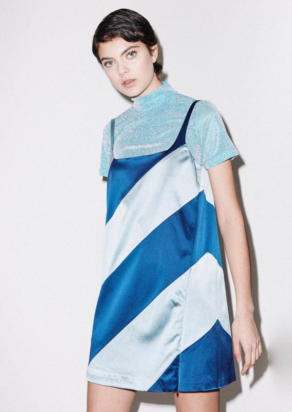 house of holland House of Holland Muted Panelled Slit Dress