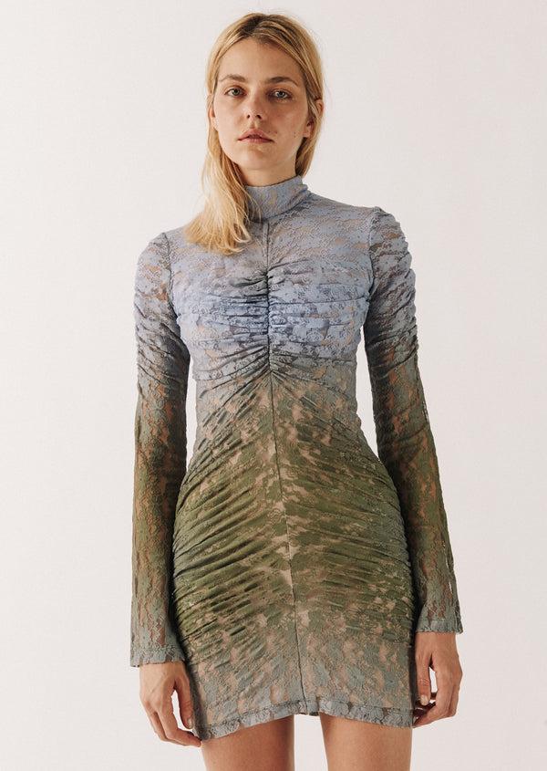 house of holland House of Holland Ombre Lace Mini Dress