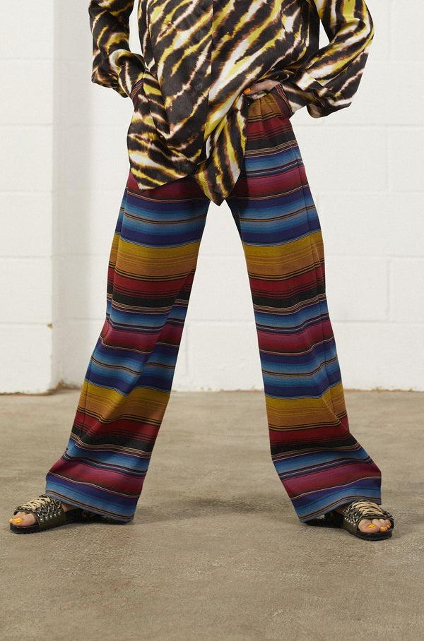 House Of Holland House Of Holland Pleated Wide Leg Trouser