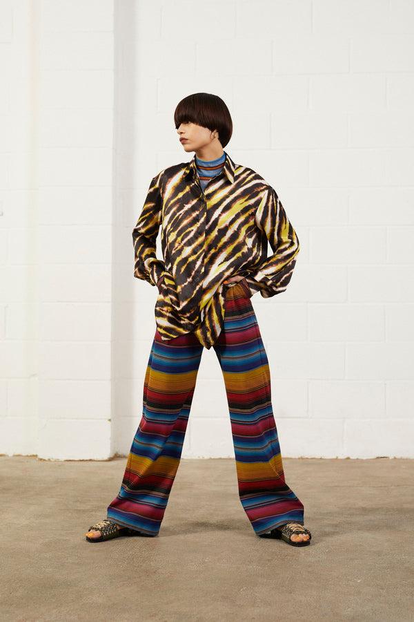 house of holland House of Holland Pleated Wide Leg Trouser