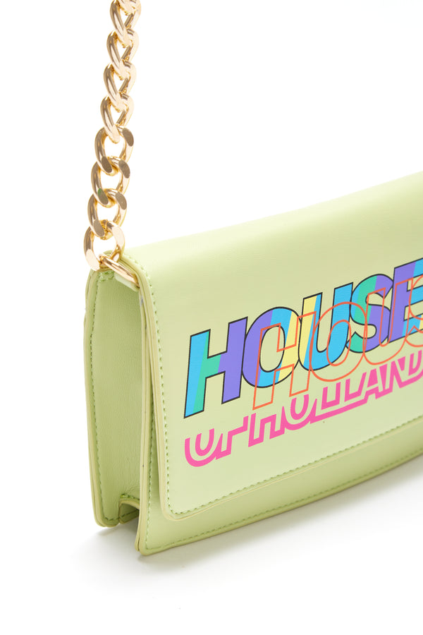 House Of Holland House Of Holland Printed Bag In Green