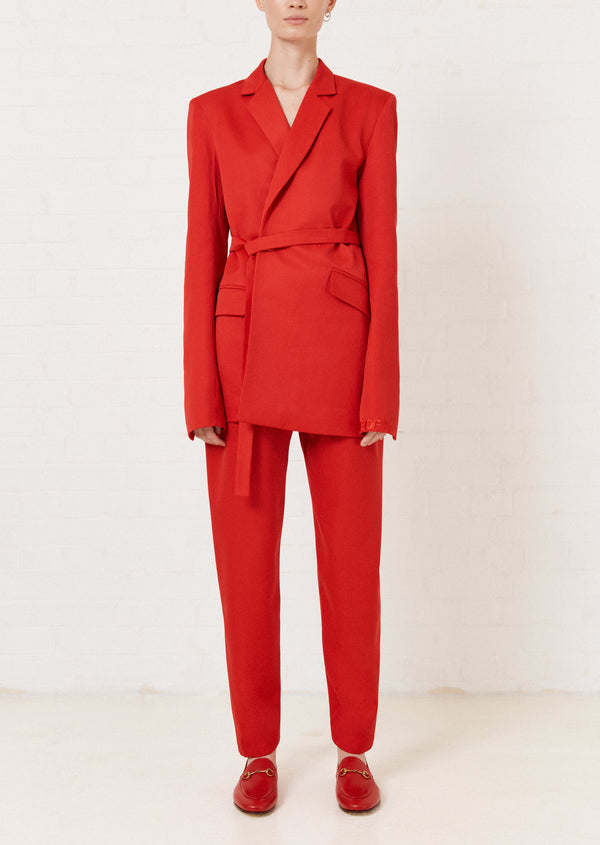 House Of Holland House Of Holland Red Tailored Suit Jacket