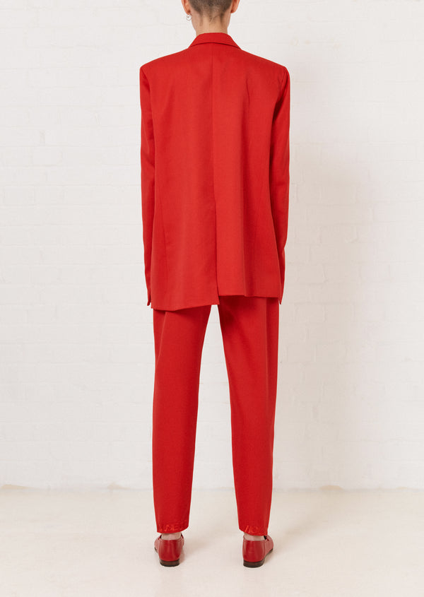 House Of Holland House Of Holland Red Tailored Suit Jacket