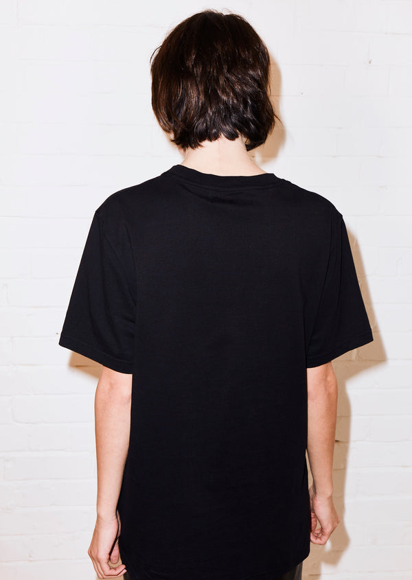 House Of Holland House Of Holland Shesvague 'Bra' Black Tee