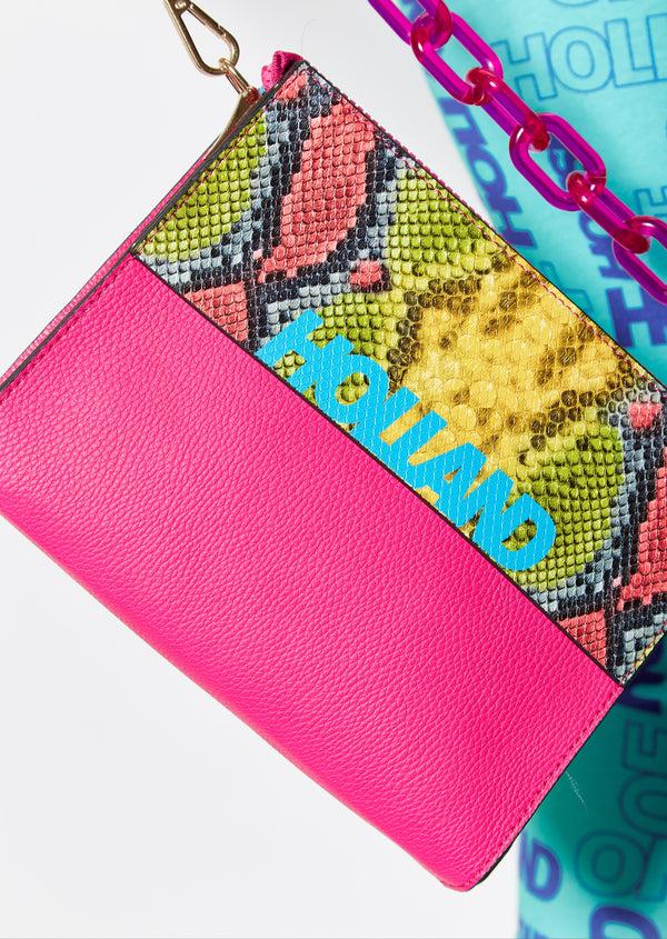 House Of Holland House Of Holland Snake Print Cross Body Bag