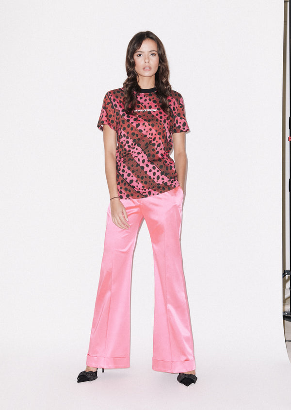 House Of Holland House Of Holland Stripe Cheetah Tee