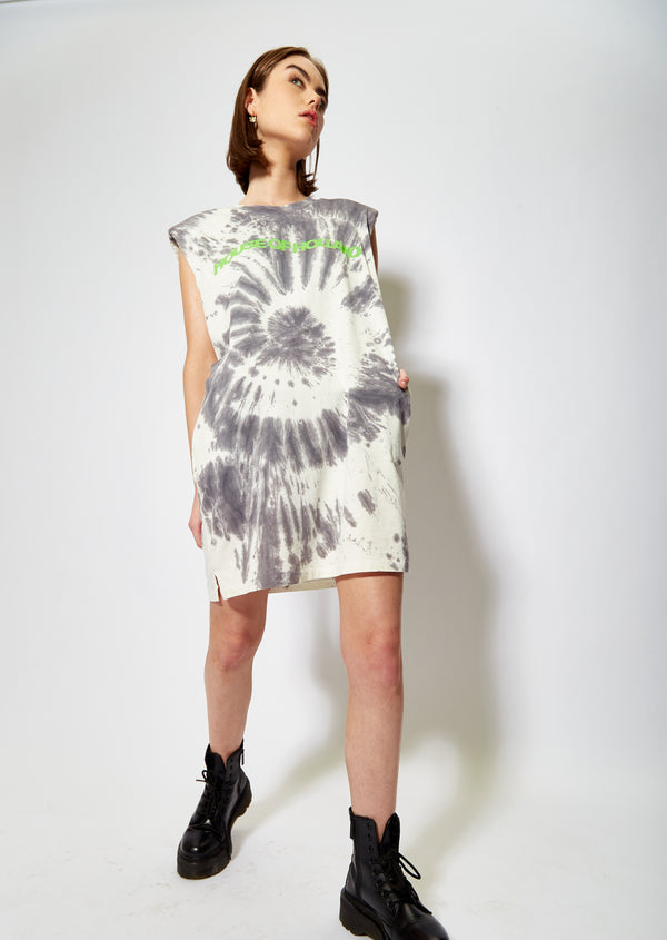 House Of Holland House Of Holland Tie Dye Sleeveless T-Shirt Dress