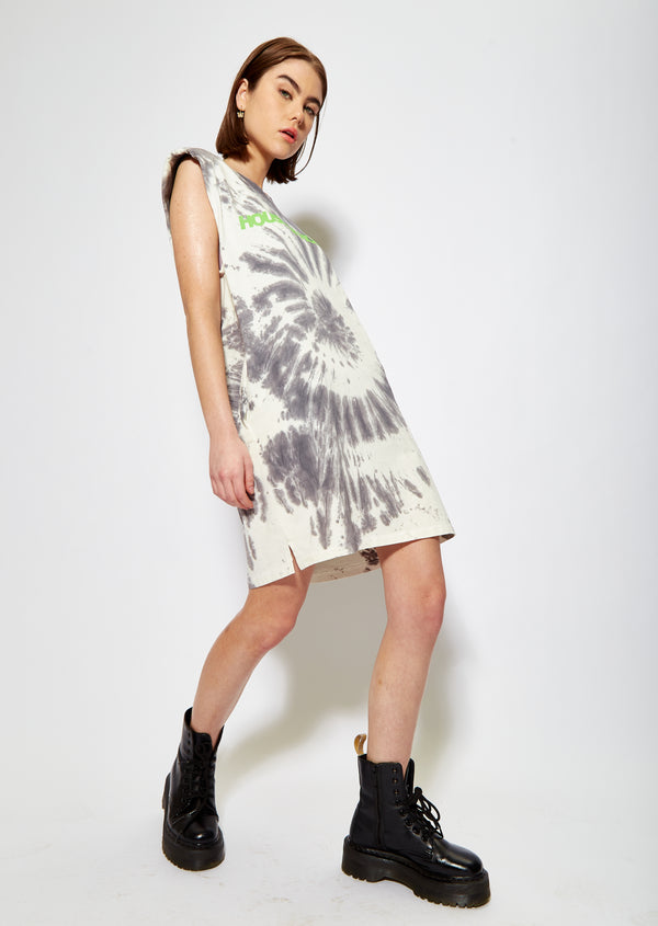 House Of Holland House Of Holland Tie Dye Sleeveless T-Shirt Dress