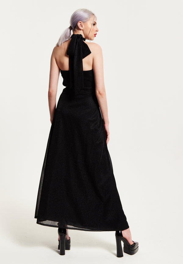 House Of Holland House Of Holland Tie - Neck Maxi Dress