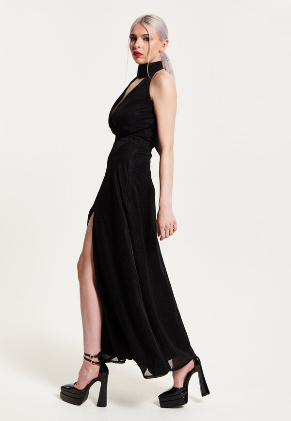 House Of Holland House Of Holland Tie - Neck Maxi Dress
