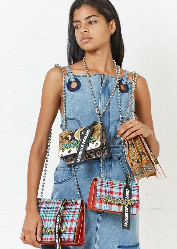 House Of Holland House Of Holland Utility Denim Midi Dress