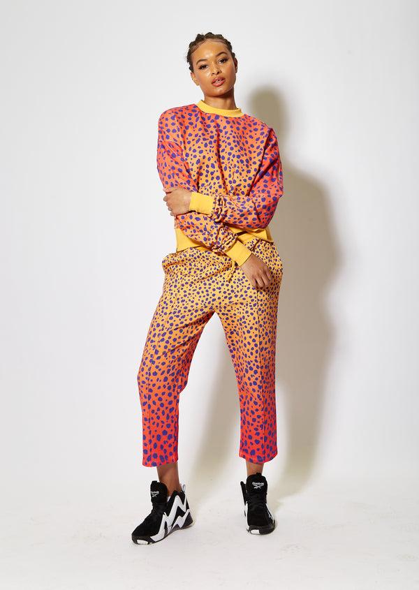 House Of Holland House Of Holland Vivid Ceetah Print Joggers